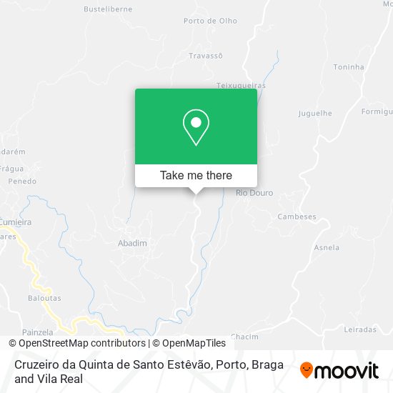 Cruzeiro da Quinta de Santo Estêvão mapa