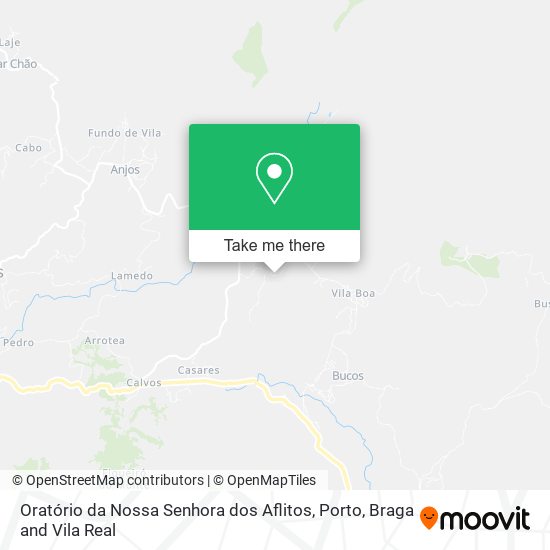 Oratório da Nossa Senhora dos Aflitos mapa