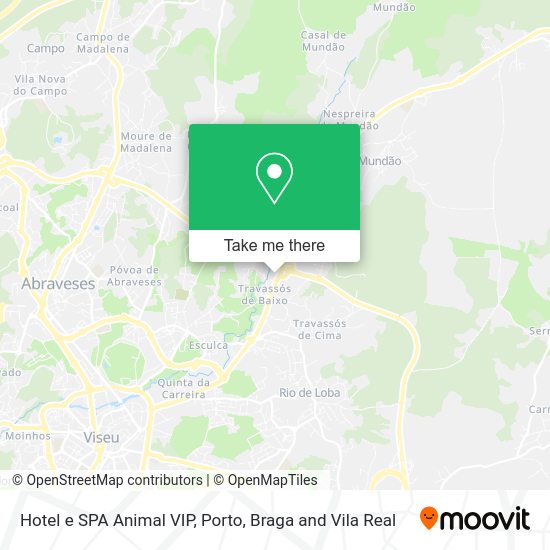 Hotel e SPA Animal VIP mapa