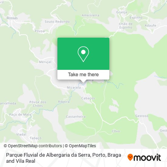 Parque Fluvial de Albergaria da Serra map