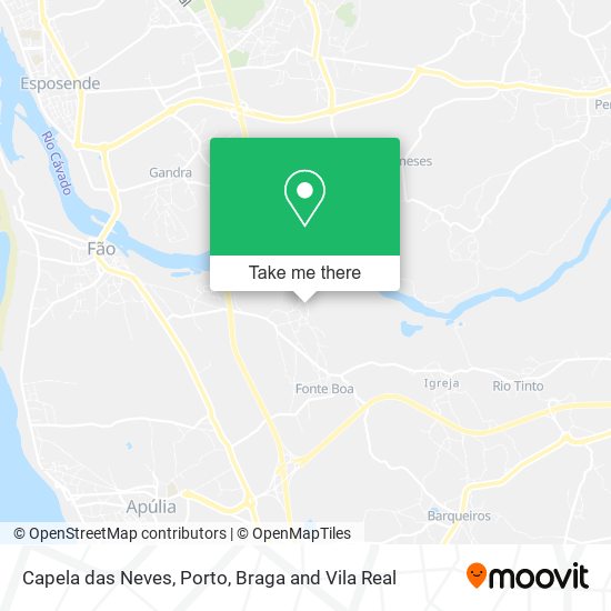 Capela das Neves mapa