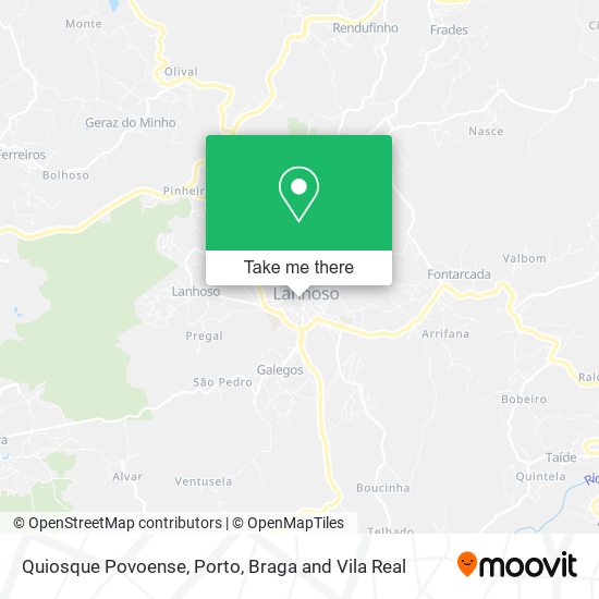 Quiosque Povoense mapa