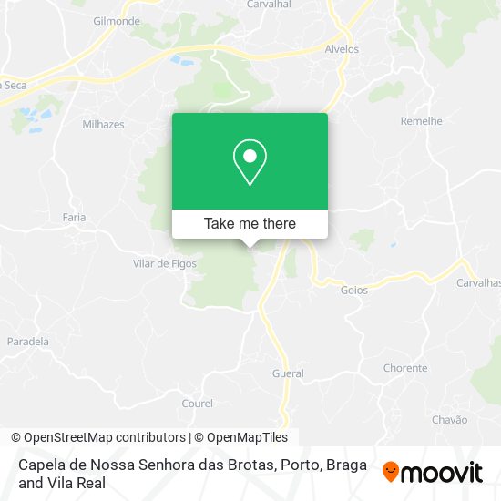 Capela de Nossa Senhora das Brotas map