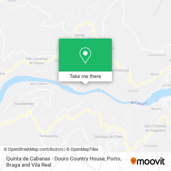 Quinta de Cabanas - Douro Country House map