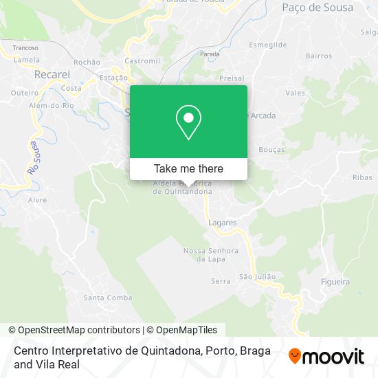 Centro Interpretativo de Quintadona map