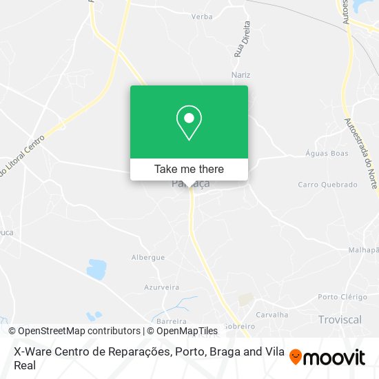 X-Ware Centro de Reparações map