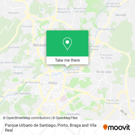 Parque Urbano de Santiago map