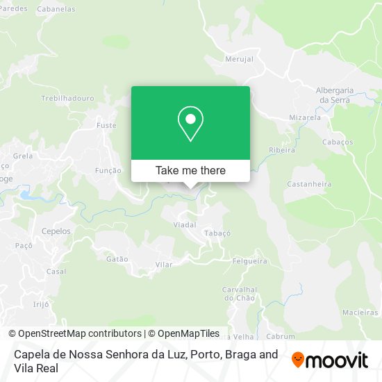 Capela de Nossa Senhora da Luz mapa