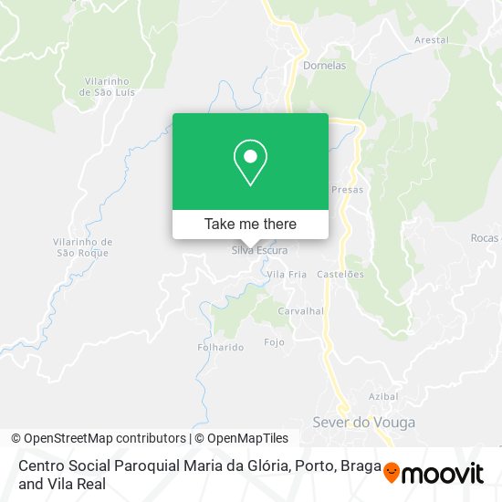 Centro Social Paroquial Maria da Glória mapa