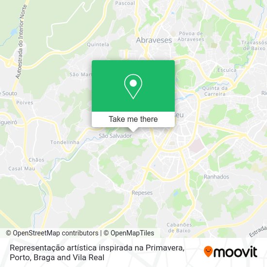 Representação artística inspirada na Primavera mapa