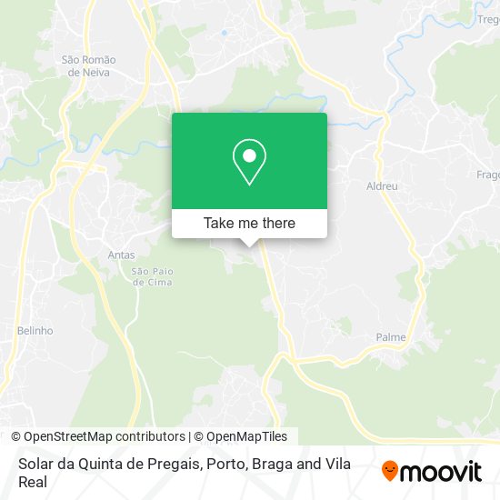 Solar da Quinta de Pregais map