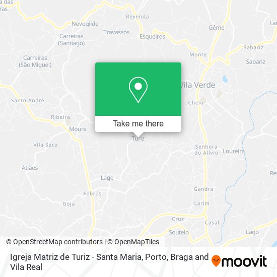 Igreja Matriz de Turiz - Santa Maria mapa
