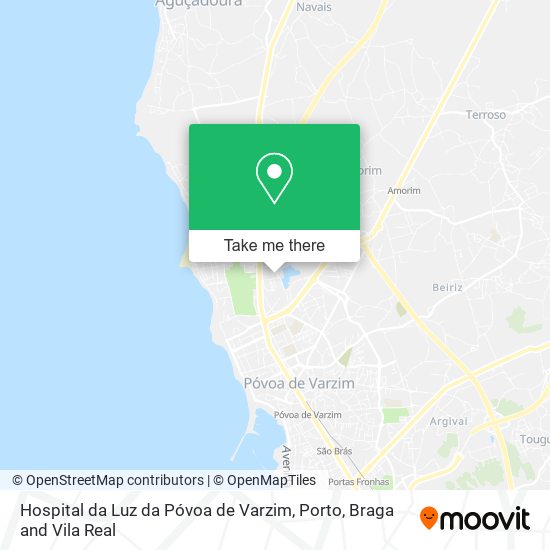 Hospital da Luz da Póvoa de Varzim map