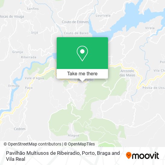 Pavilhão Multiusos de Ribeiradio map
