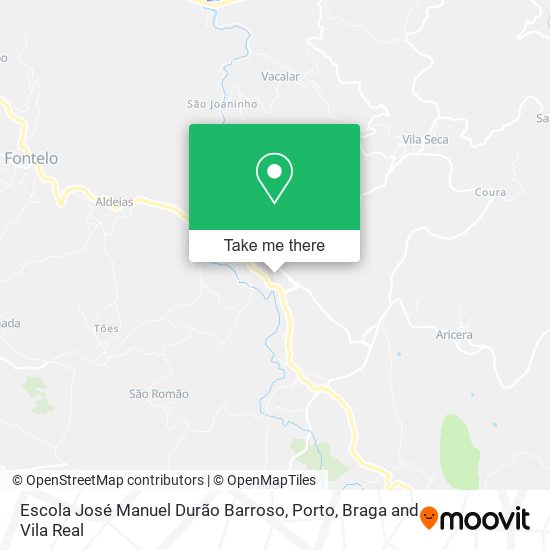 Escola José Manuel Durão Barroso mapa