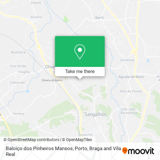 Baloiço dos Pinheiros Mansos mapa