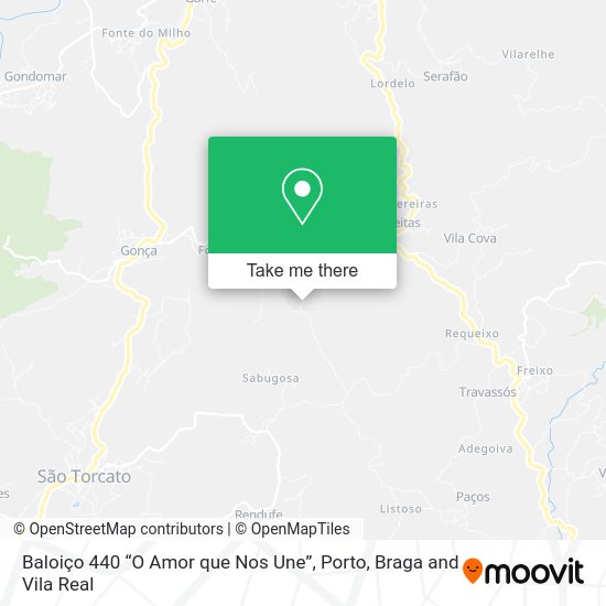 Baloiço 440 “O Amor que Nos Une” mapa