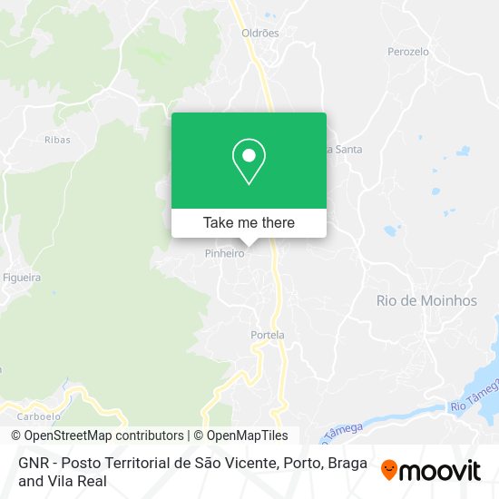 GNR - Posto Territorial de São Vicente map