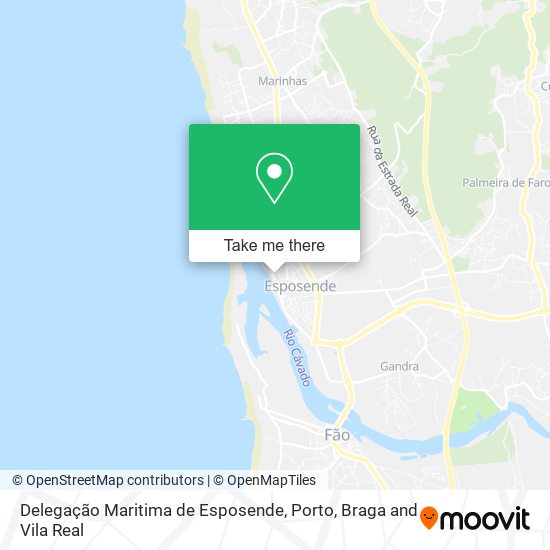 Delegação Maritima de Esposende mapa