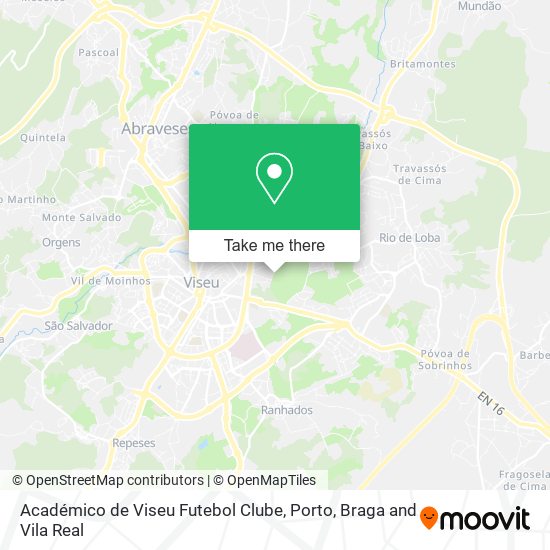 Académico de Viseu Futebol Clube map