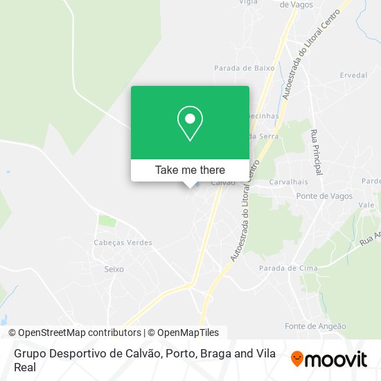 Grupo Desportivo de Calvão map