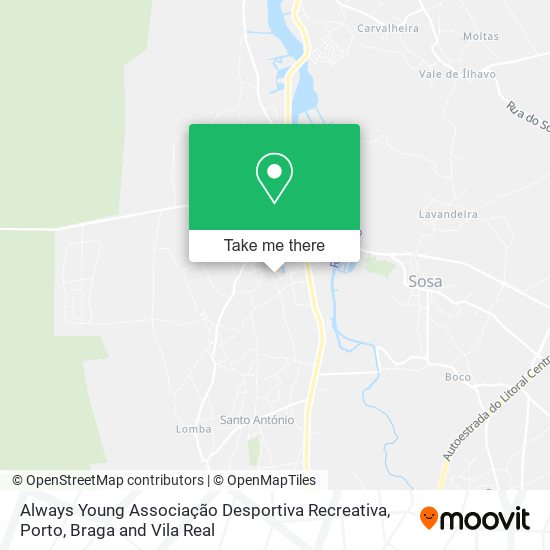 Always Young Associação Desportiva Recreativa mapa