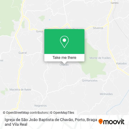 Igreja de São João Baptista de Chavão map