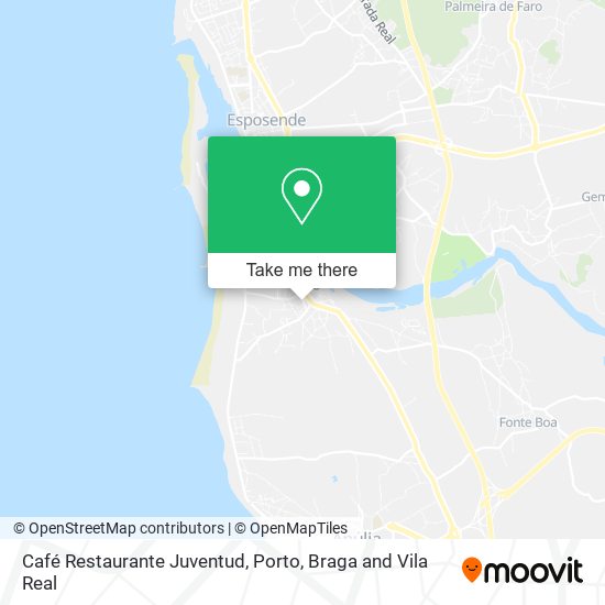 Café Restaurante Juventud map