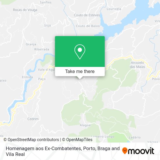 Homenagem aos Ex-Combatentes mapa