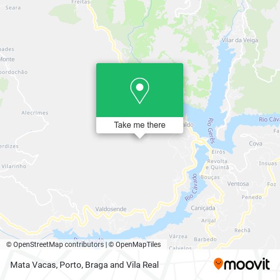 Mata Vacas map