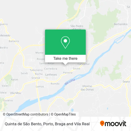 Quinta de São Bento map