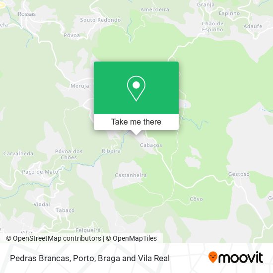Pedras Brancas mapa