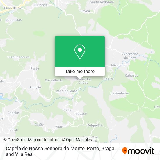 Capela de Nossa Senhora do Monte mapa