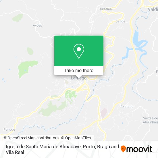 Igreja de Santa Maria de Almacave mapa