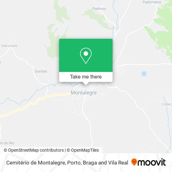 Cemitério de Montalegre mapa