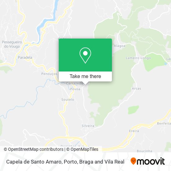 Capela de Santo Amaro mapa