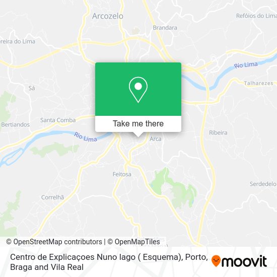 Centro de Explicaçoes Nuno lago ( Esquema) map