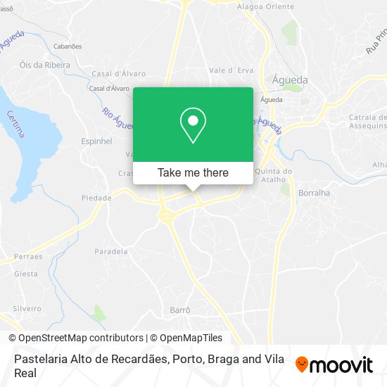 Pastelaria Alto de Recardães map