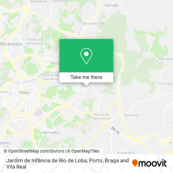 Jardim de Infância de Rio de Loba map