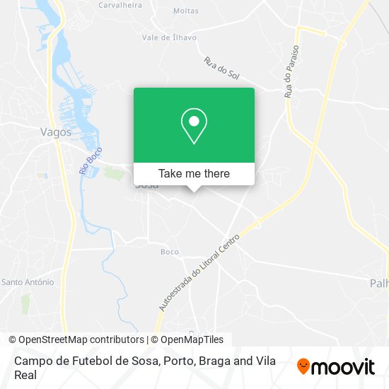 Campo de Futebol de Sosa mapa