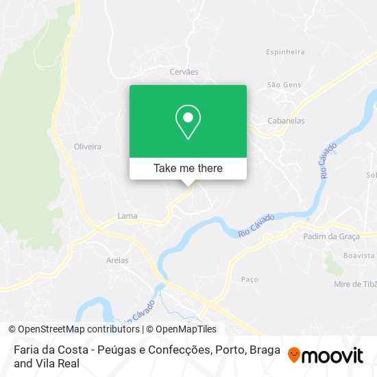 Faria da Costa - Peúgas e Confecções mapa