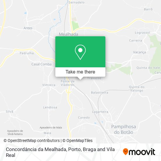 Concordância da Mealhada mapa