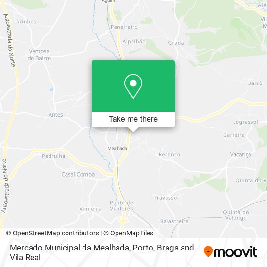 Mercado Municipal da Mealhada mapa