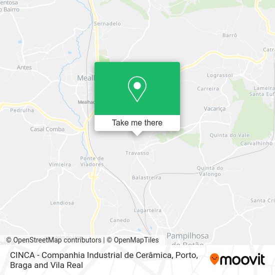 CINCA - Companhia Industrial de Cerâmica mapa