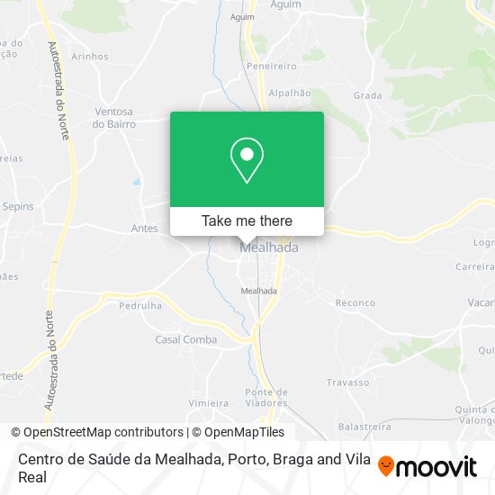 Centro de Saúde da Mealhada map
