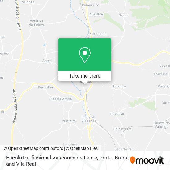 Escola Profissional Vasconcelos Lebre mapa