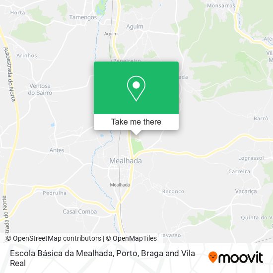 Escola Básica da Mealhada map