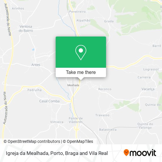 Igreja da Mealhada mapa