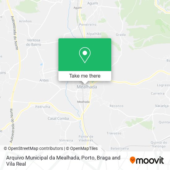 Arquivo Municipal da Mealhada mapa