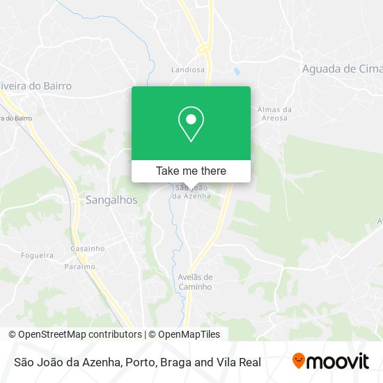 São João da Azenha map